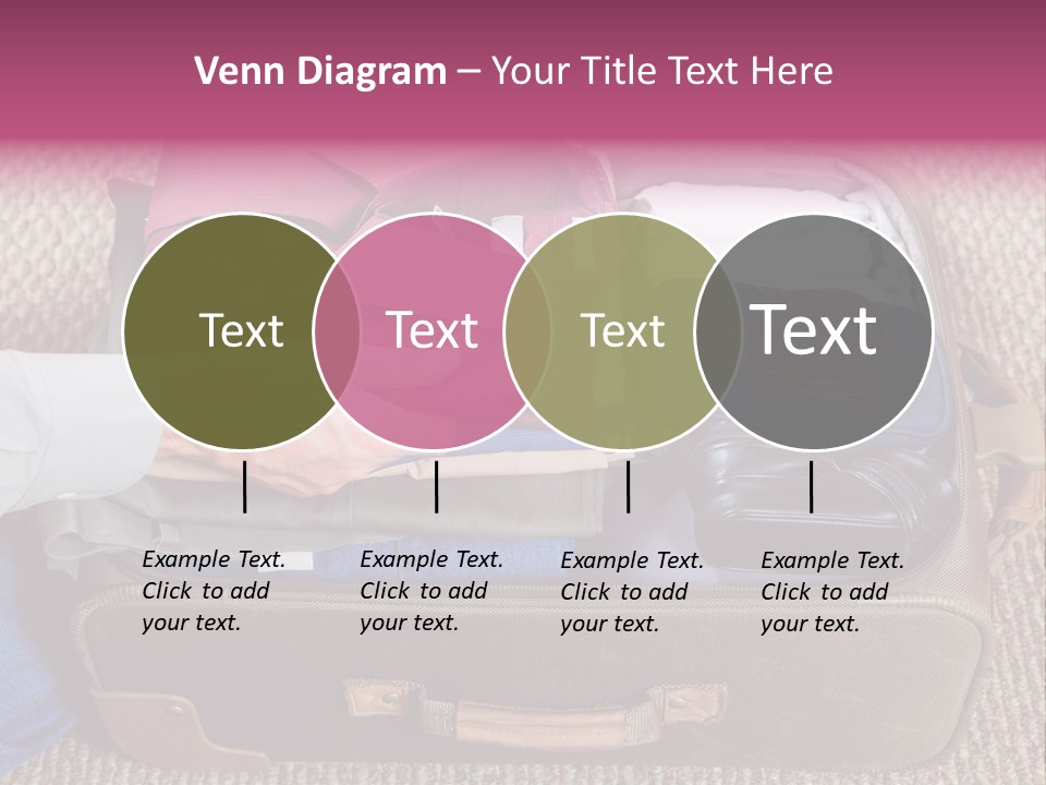 Baggage Stack Trip PowerPoint Template