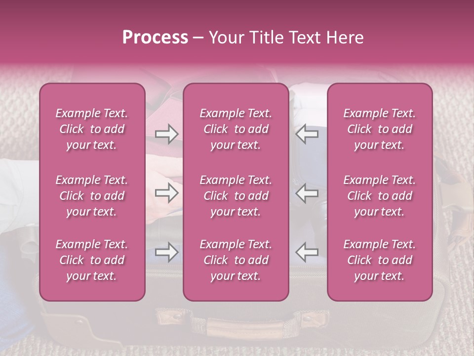 Baggage Stack Trip PowerPoint Template