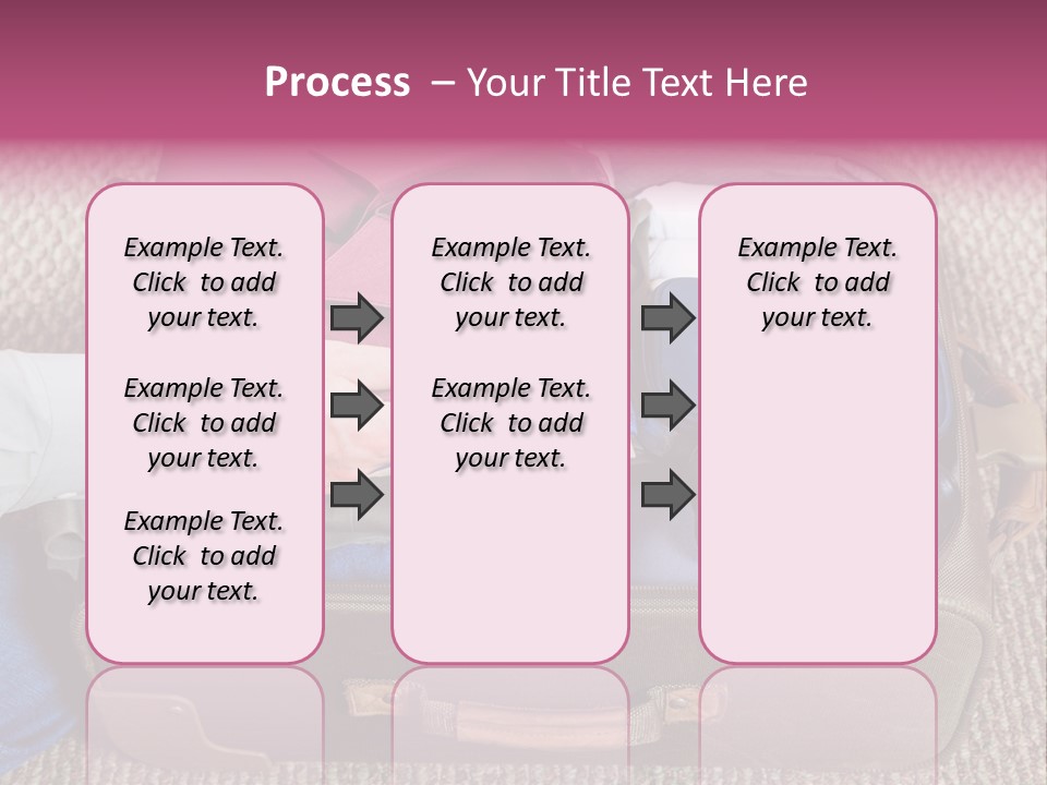 Baggage Stack Trip PowerPoint Template