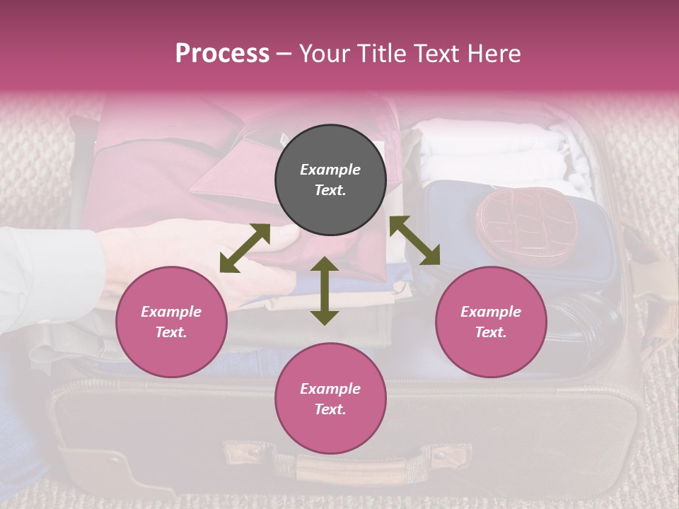 Baggage Stack Trip PowerPoint Template