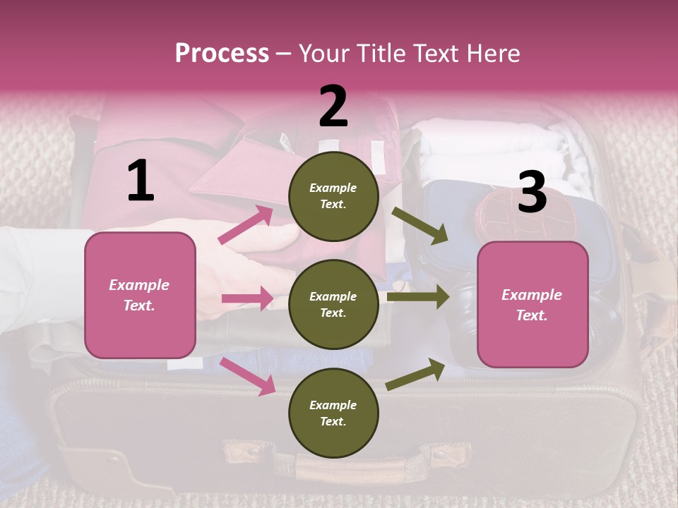 Baggage Stack Trip PowerPoint Template