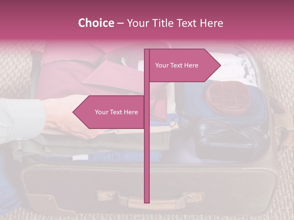 Baggage Stack Trip PowerPoint Template