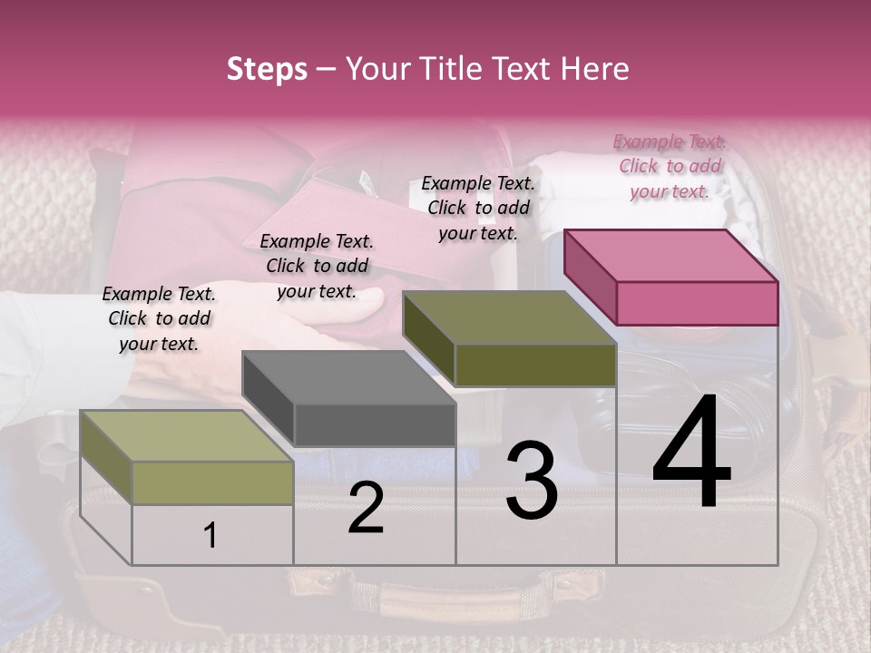 Baggage Stack Trip PowerPoint Template