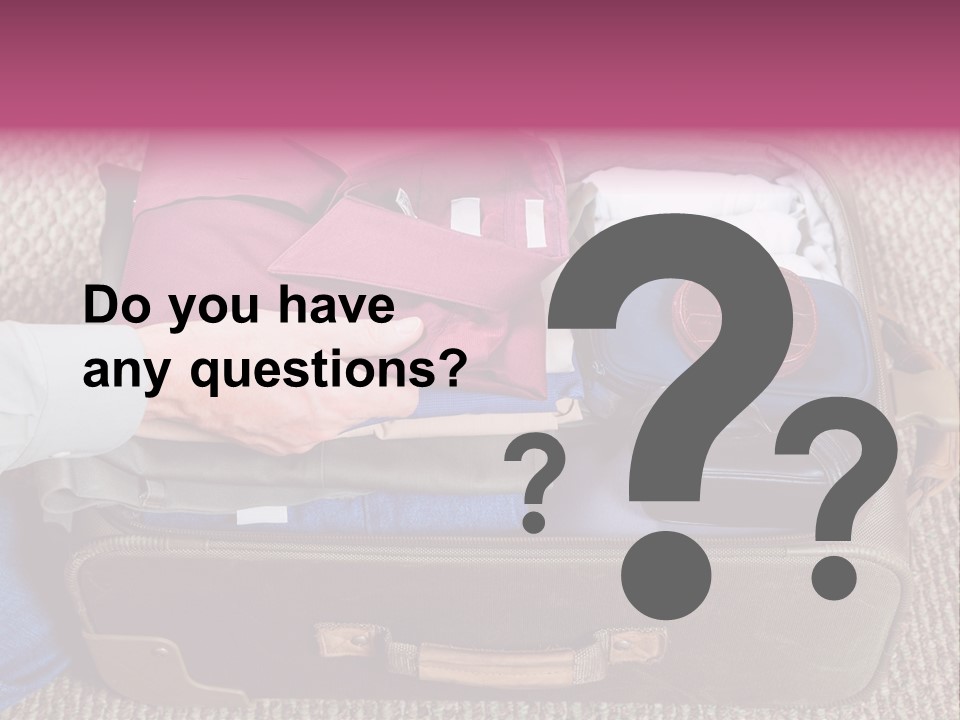 Baggage Stack Trip PowerPoint Template