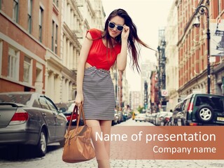 Belt Woman Female PowerPoint Template