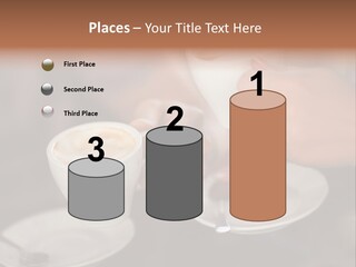 A Couple Of People Holding Cups Of Coffee PowerPoint Template