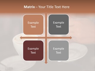 A Couple Of People Holding Cups Of Coffee PowerPoint Template