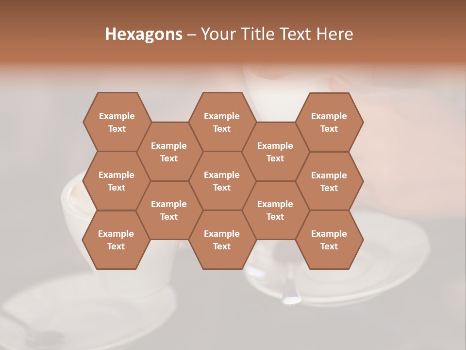 A Couple Of People Holding Cups Of Coffee PowerPoint Template