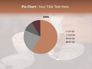 A Couple Of People Holding Cups Of Coffee PowerPoint Template