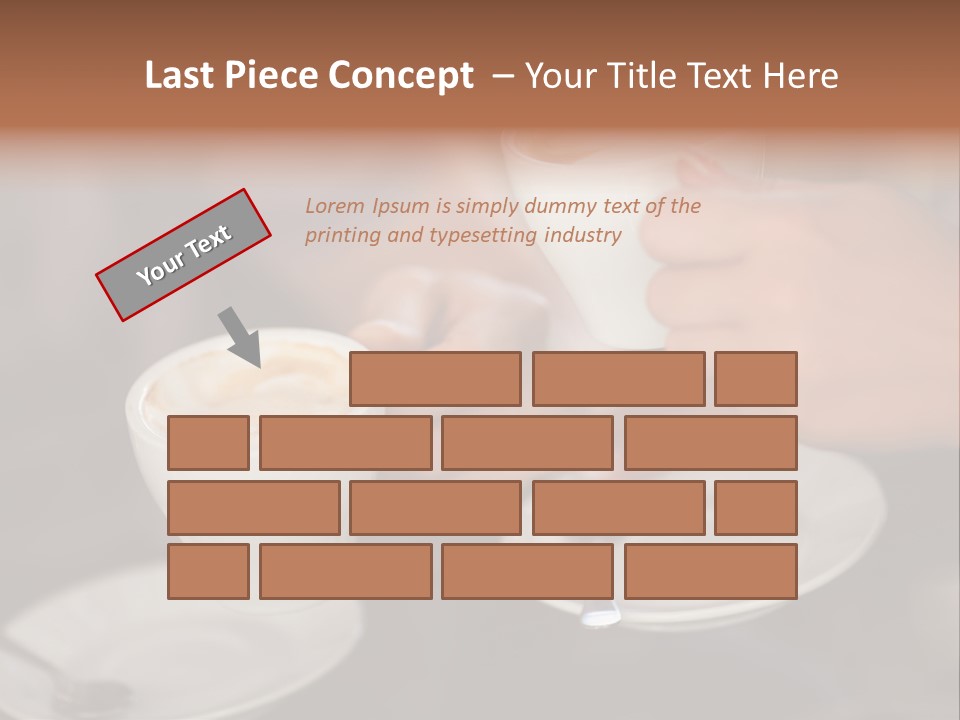 A Couple Of People Holding Cups Of Coffee PowerPoint Template