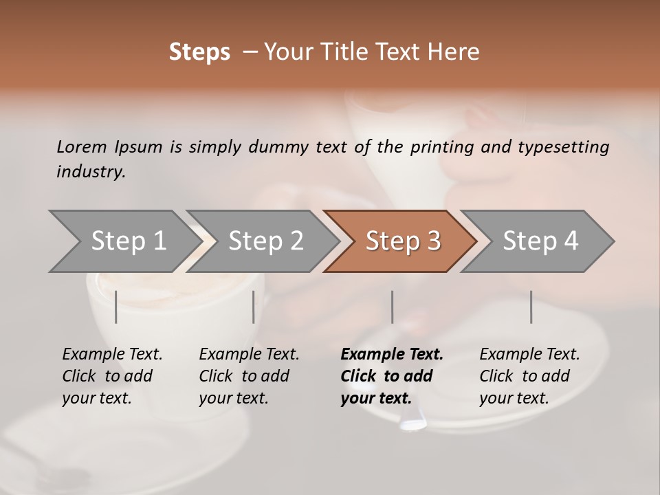 A Couple Of People Holding Cups Of Coffee PowerPoint Template