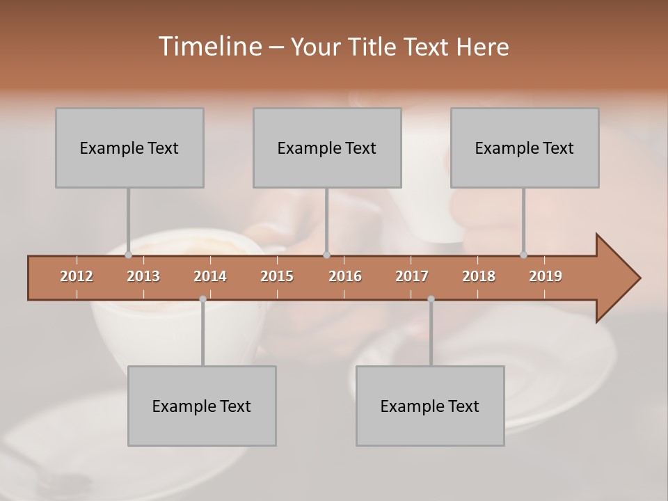 A Couple Of People Holding Cups Of Coffee PowerPoint Template