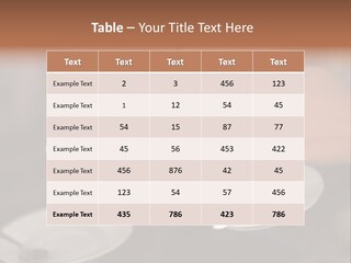 A Couple Of People Holding Cups Of Coffee PowerPoint Template