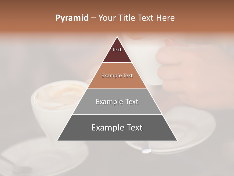 A Couple Of People Holding Cups Of Coffee PowerPoint Template