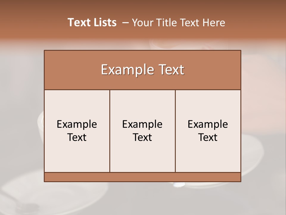 A Couple Of People Holding Cups Of Coffee PowerPoint Template
