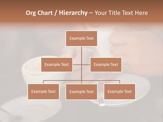 A Couple Of People Holding Cups Of Coffee PowerPoint Template