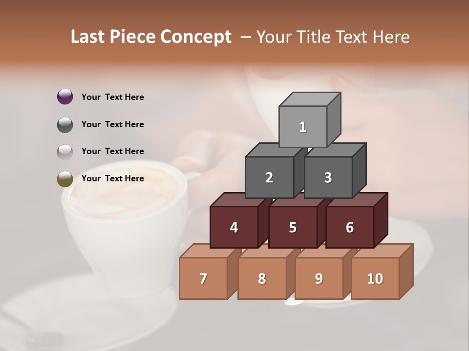 A Couple Of People Holding Cups Of Coffee PowerPoint Template