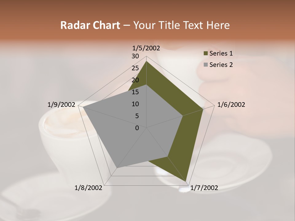 A Couple Of People Holding Cups Of Coffee PowerPoint Template
