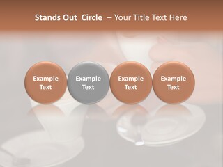 A Couple Of People Holding Cups Of Coffee PowerPoint Template