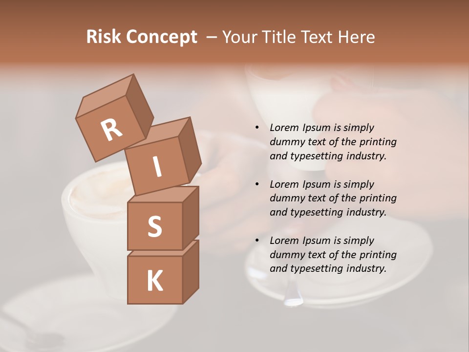 A Couple Of People Holding Cups Of Coffee PowerPoint Template