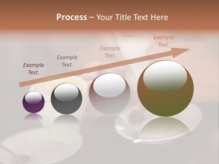 A Couple Of People Holding Cups Of Coffee PowerPoint Template