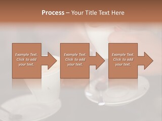 A Couple Of People Holding Cups Of Coffee PowerPoint Template