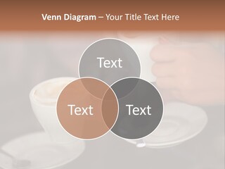 A Couple Of People Holding Cups Of Coffee PowerPoint Template