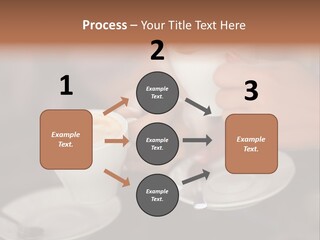 A Couple Of People Holding Cups Of Coffee PowerPoint Template