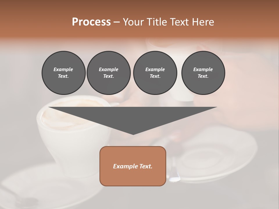 A Couple Of People Holding Cups Of Coffee PowerPoint Template
