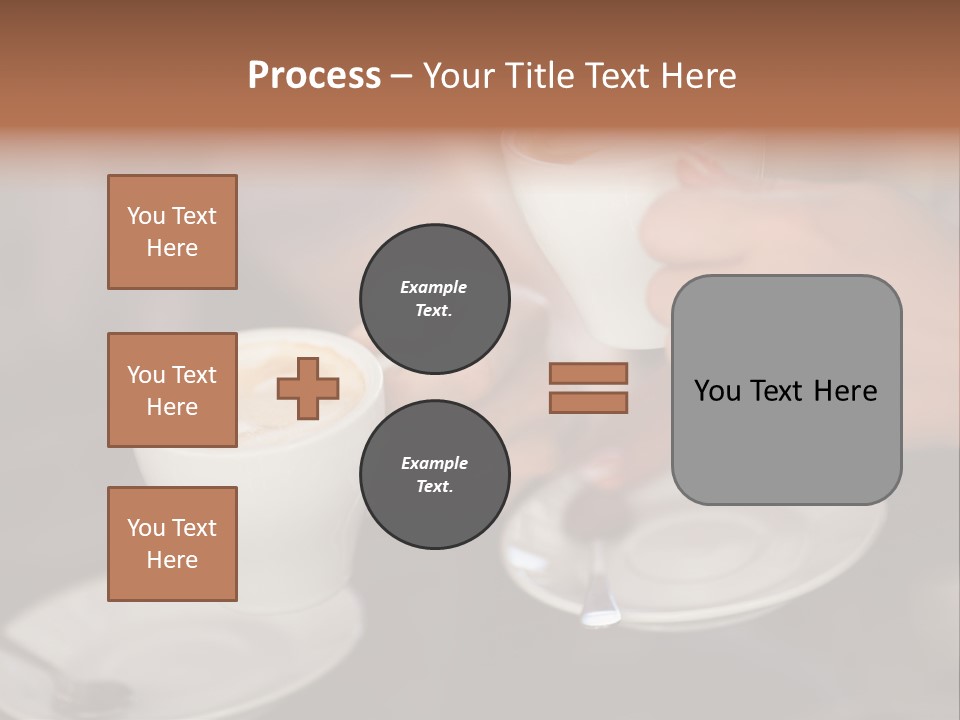 A Couple Of People Holding Cups Of Coffee PowerPoint Template