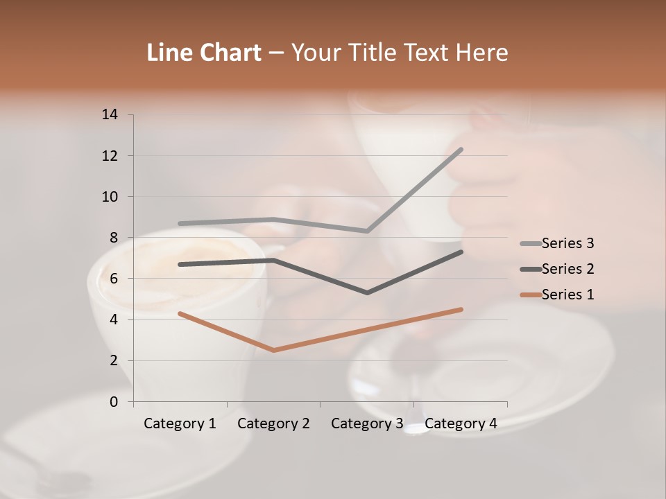 A Couple Of People Holding Cups Of Coffee PowerPoint Template