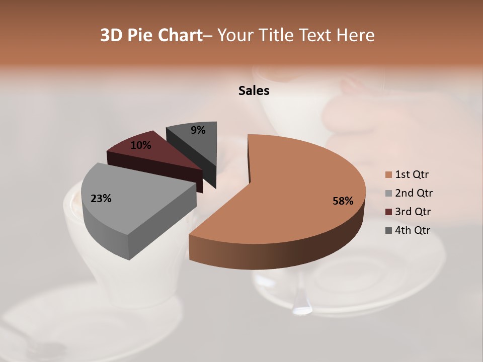 A Couple Of People Holding Cups Of Coffee PowerPoint Template