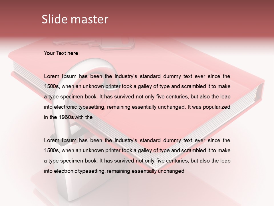 Black And White Strength Dune PowerPoint Template