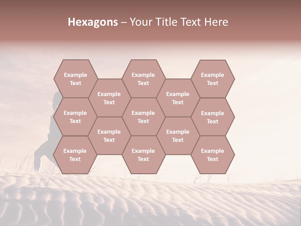 Black And White Strength Dune PowerPoint Template