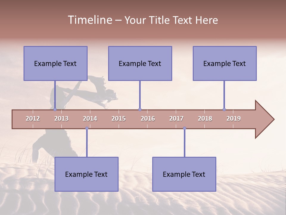 Black And White Strength Dune PowerPoint Template