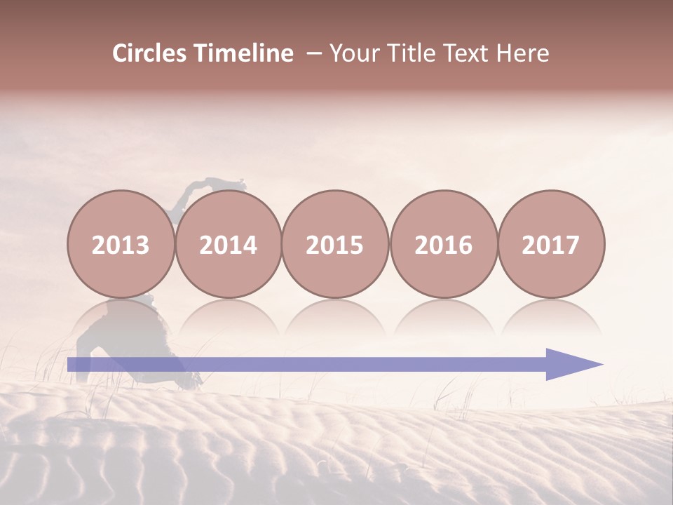 Black And White Strength Dune PowerPoint Template