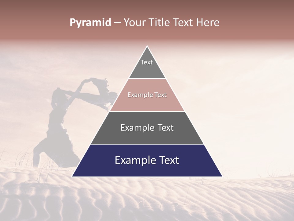Black And White Strength Dune PowerPoint Template
