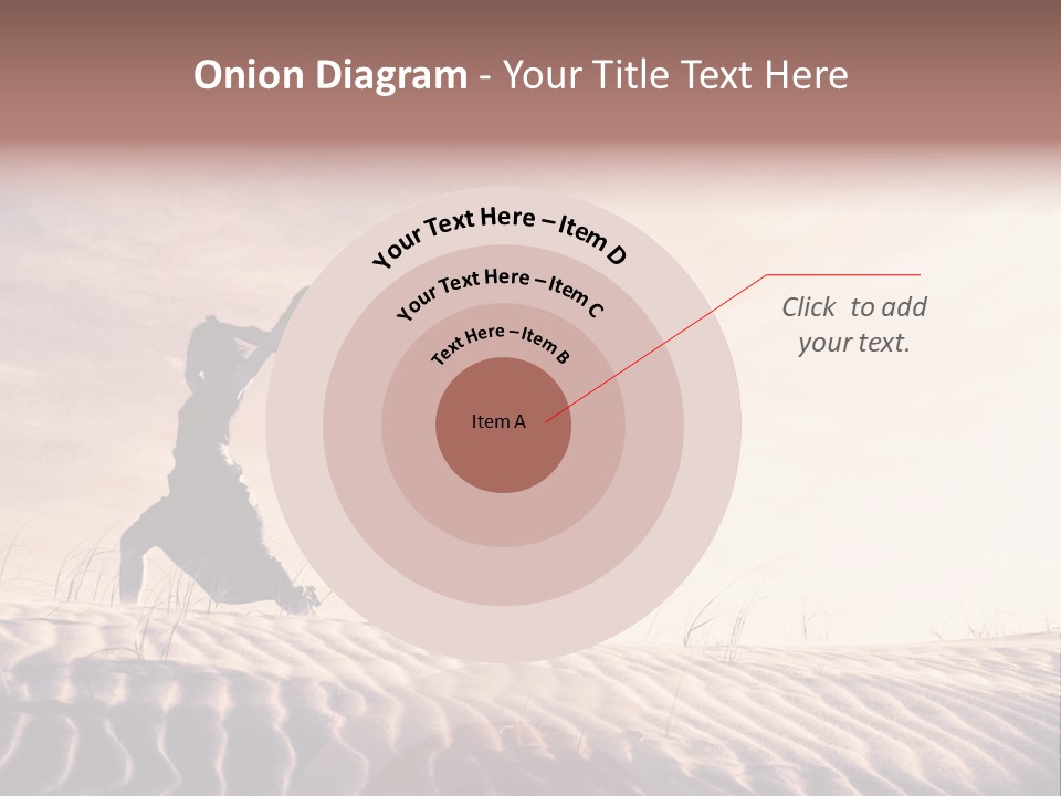 Black And White Strength Dune PowerPoint Template
