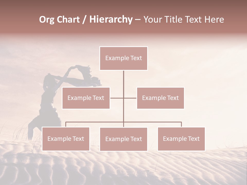 Black And White Strength Dune PowerPoint Template