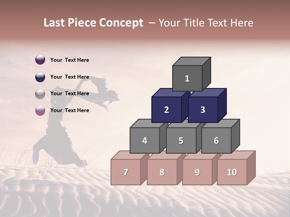 Black And White Strength Dune PowerPoint Template