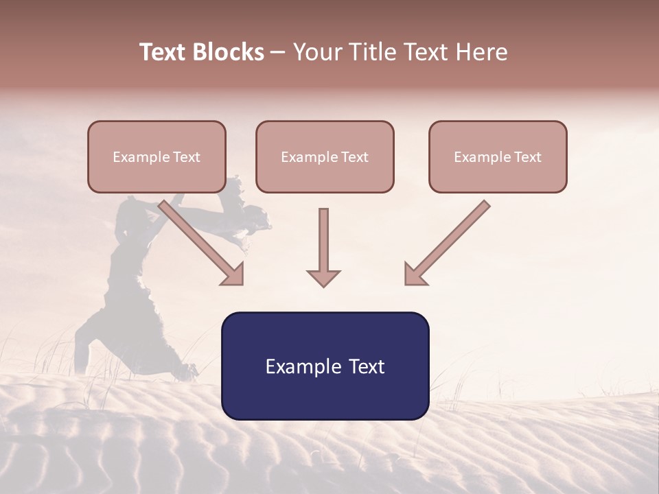 Black And White Strength Dune PowerPoint Template