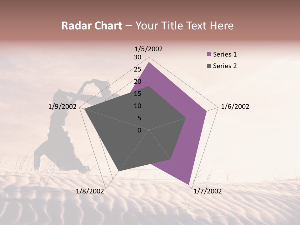 Black And White Strength Dune PowerPoint Template