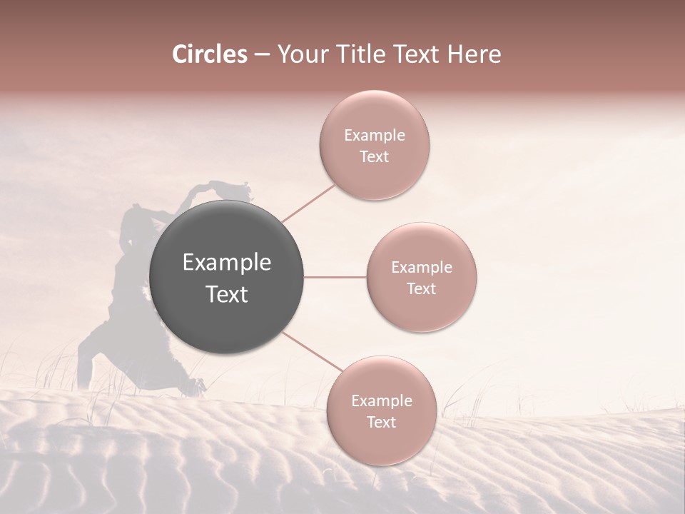 Black And White Strength Dune PowerPoint Template