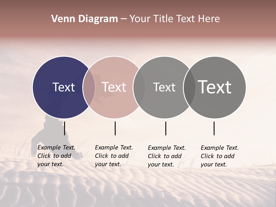 Black And White Strength Dune PowerPoint Template