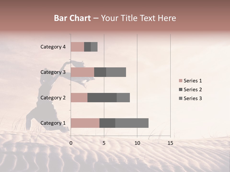 Black And White Strength Dune PowerPoint Template