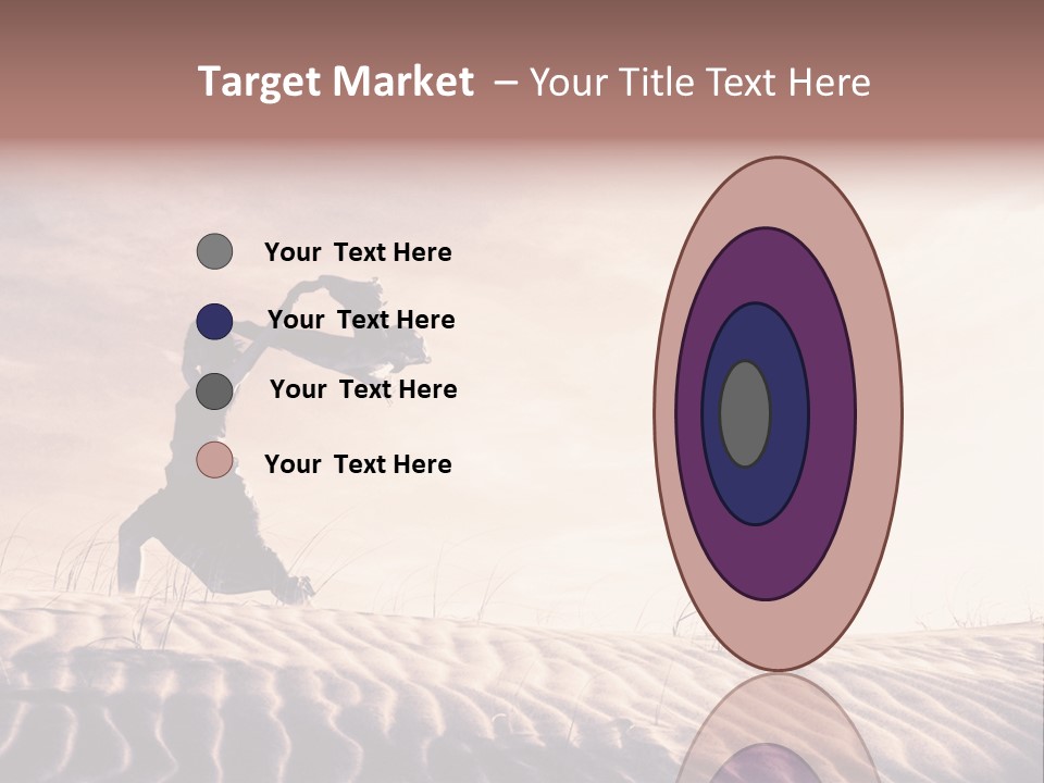 Black And White Strength Dune PowerPoint Template