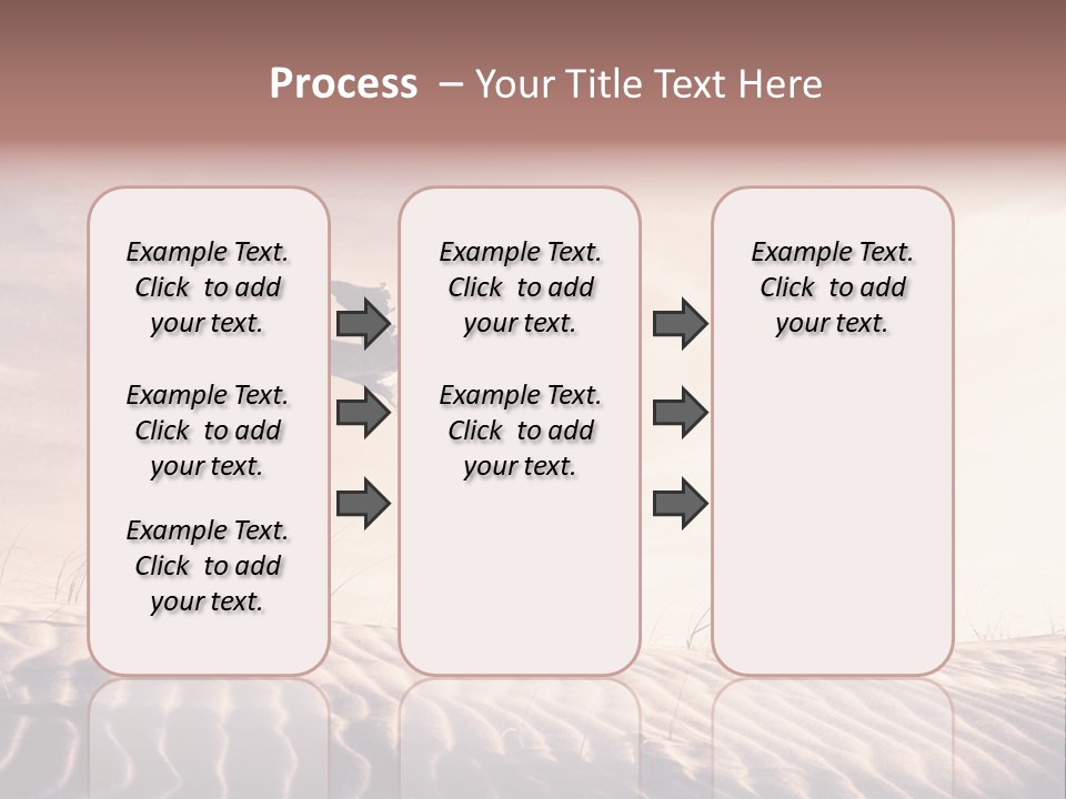 Black And White Strength Dune PowerPoint Template