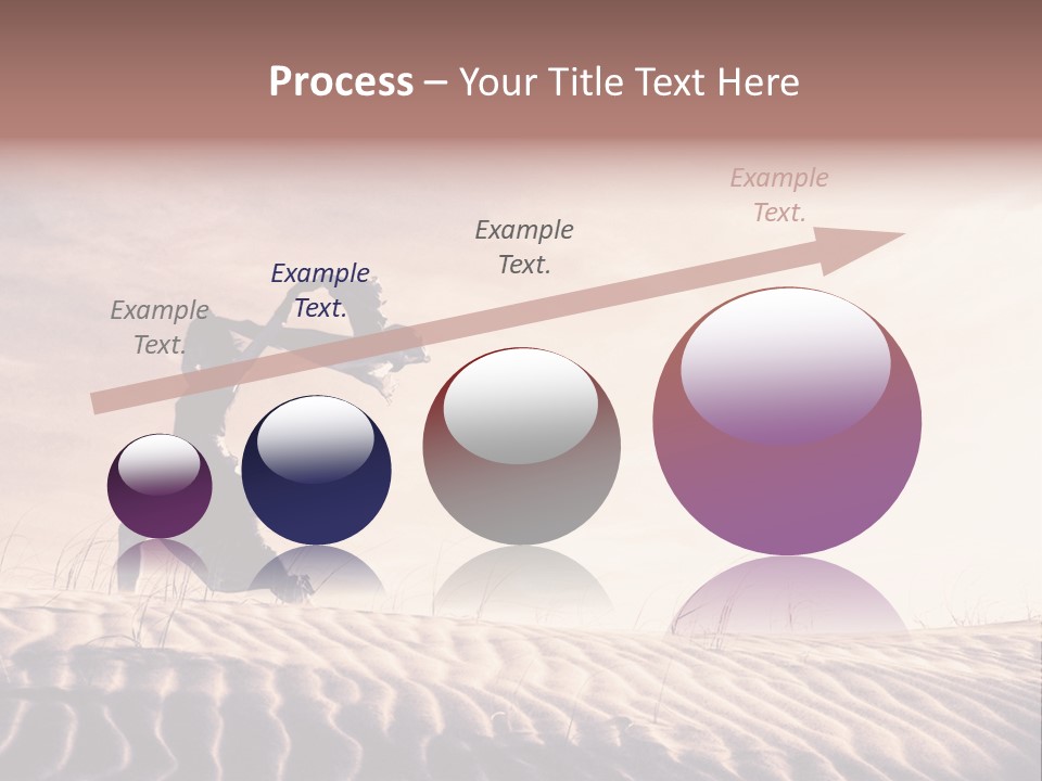 Black And White Strength Dune PowerPoint Template