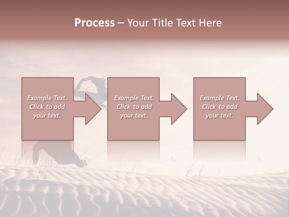 Black And White Strength Dune PowerPoint Template