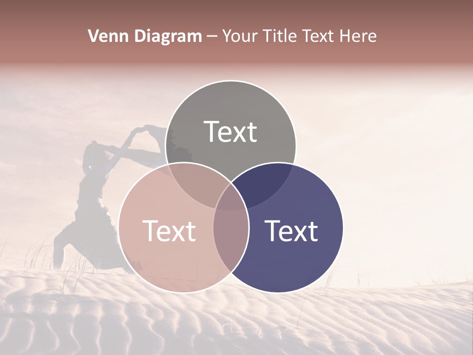 Black And White Strength Dune PowerPoint Template